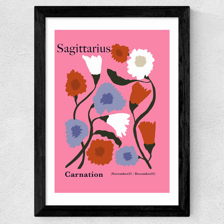 Sagittarius Wide Black Frame
