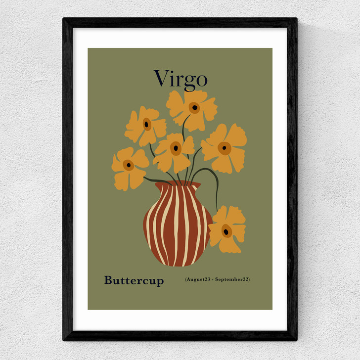Virgo Medium Black Frame