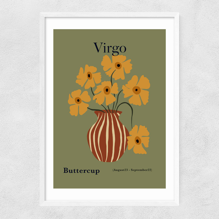 Virgo Narrow White Frame