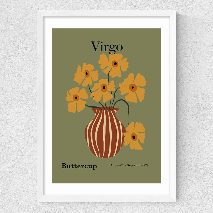 Virgo Medium White Frame