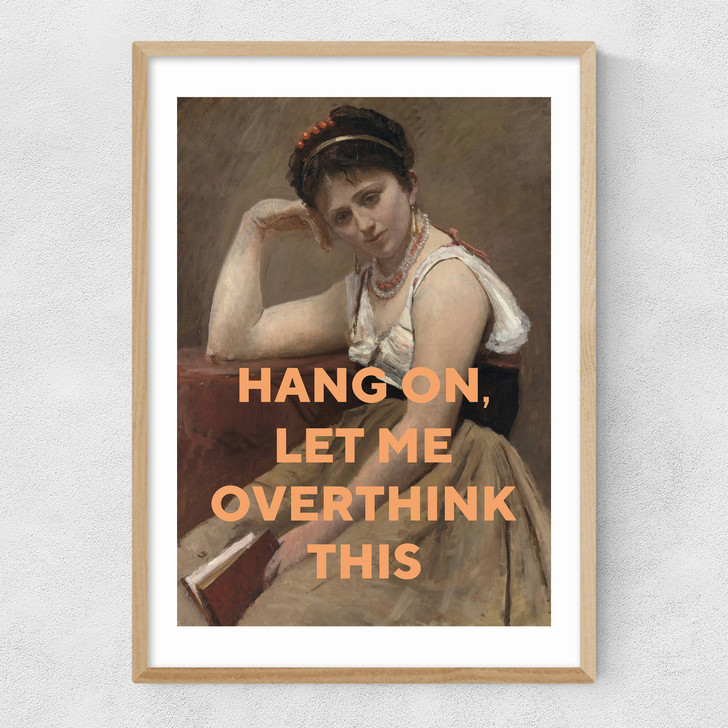 Let Me Overthink This Narrow Oak Frame