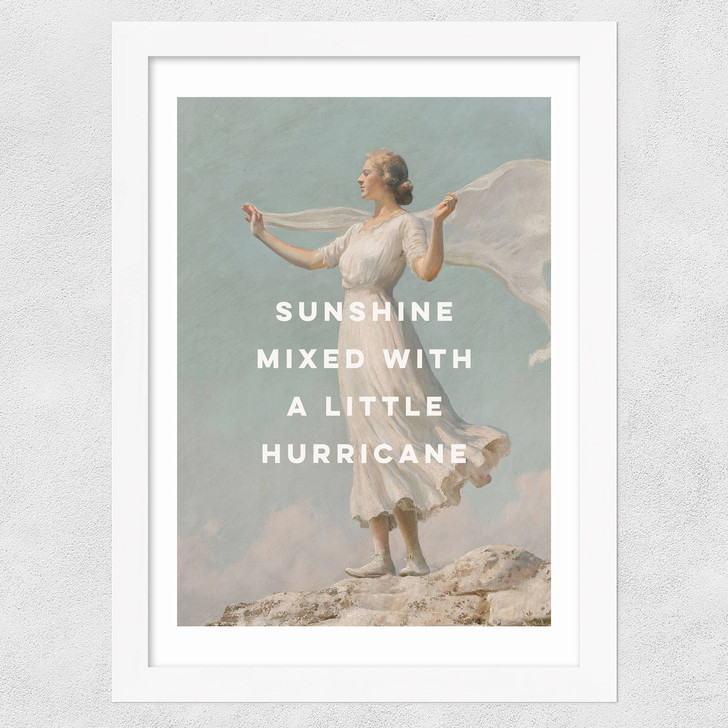 Sunshine by Oh Fine! Art Wide White Frame Sunshine by Oh Fine! Art Wide White Frame