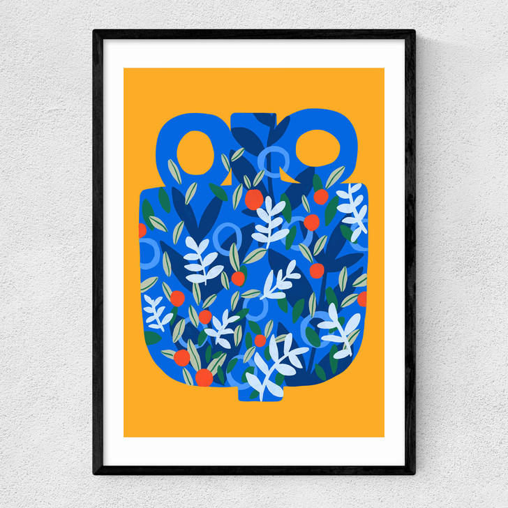 Olive Tree Pottery Narrow Black Frame Olive Tree Pottery Narrow Black Frame