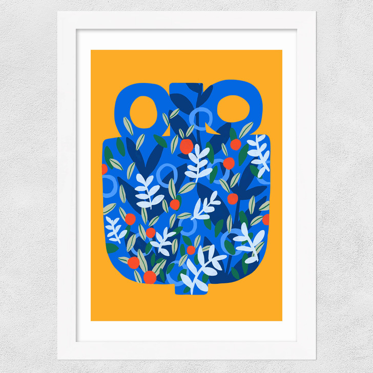 Olive Tree Pottery Wide White Frame Olive Tree Pottery Wide White Frame