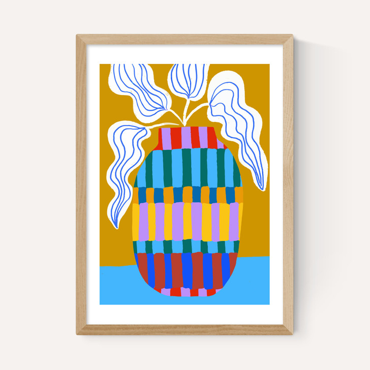 Striped Pot
