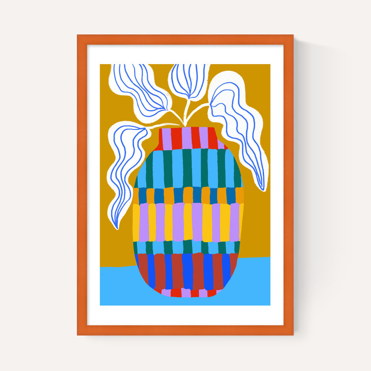 Striped Pot