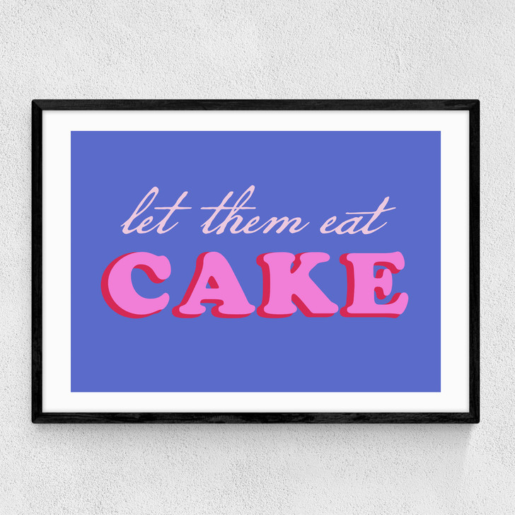 Let Them Eat Cake Narrow Black Frame