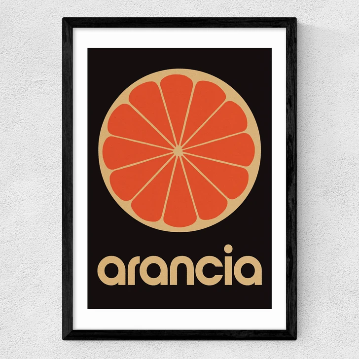 Orange by Limbo and Ginger Medium Black Frame