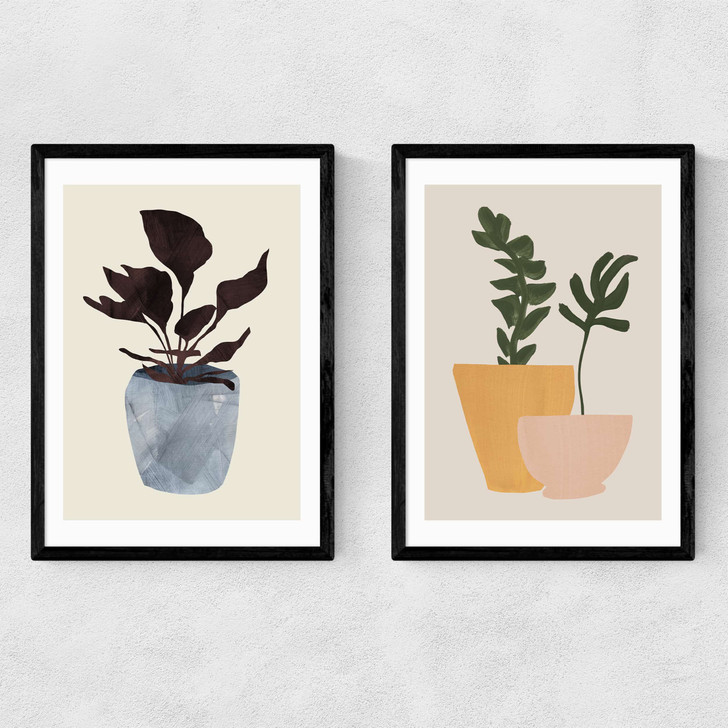 Planted Twin Set Narrow Black Frame Planted Twin Set Narrow Black Frame