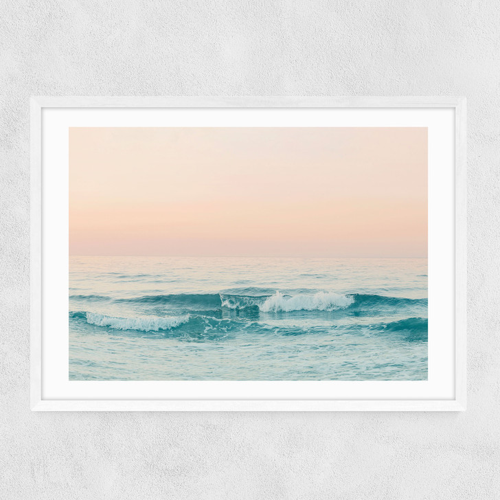 Greece Narrow White Frame