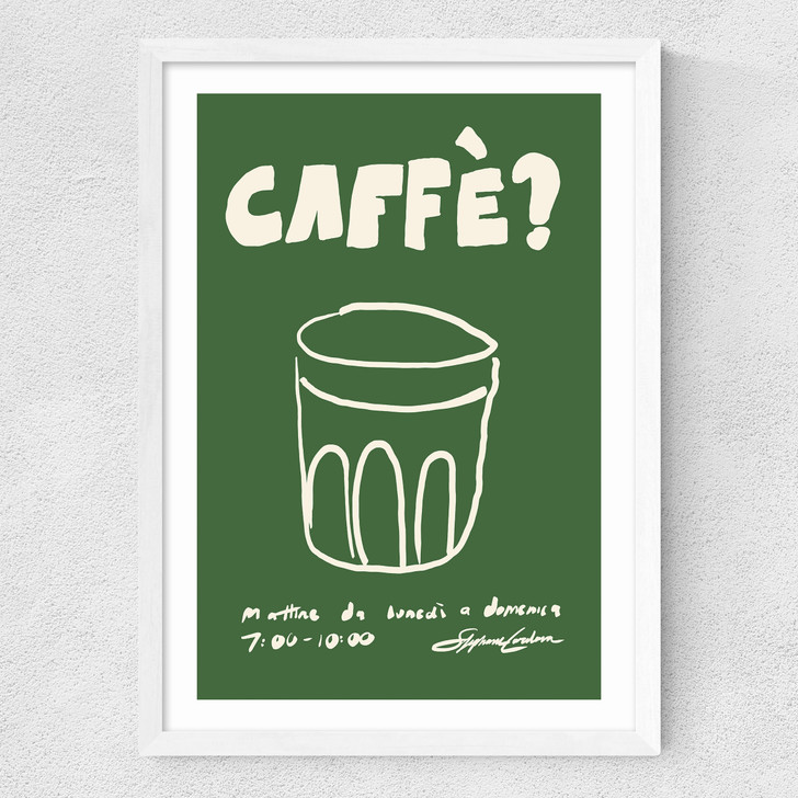 Caffe Medium White Frame