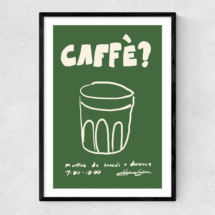 Caffe Narrow Black Frame