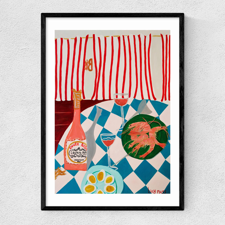 Shrimps And Champagne Narrow Black Frame Shrimps And Champagne Narrow Black Frame