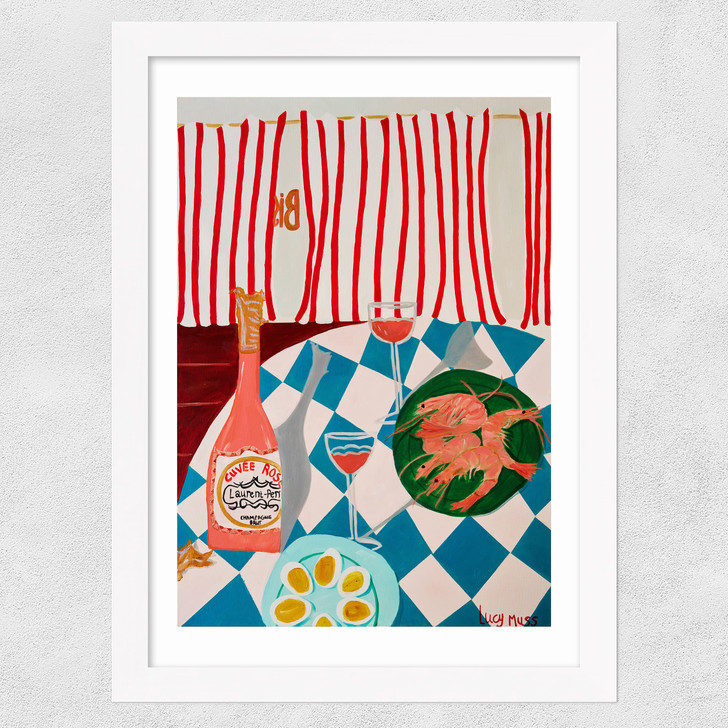 Shrimps And Champagne Wide White Frame Shrimps And Champagne Wide White Frame