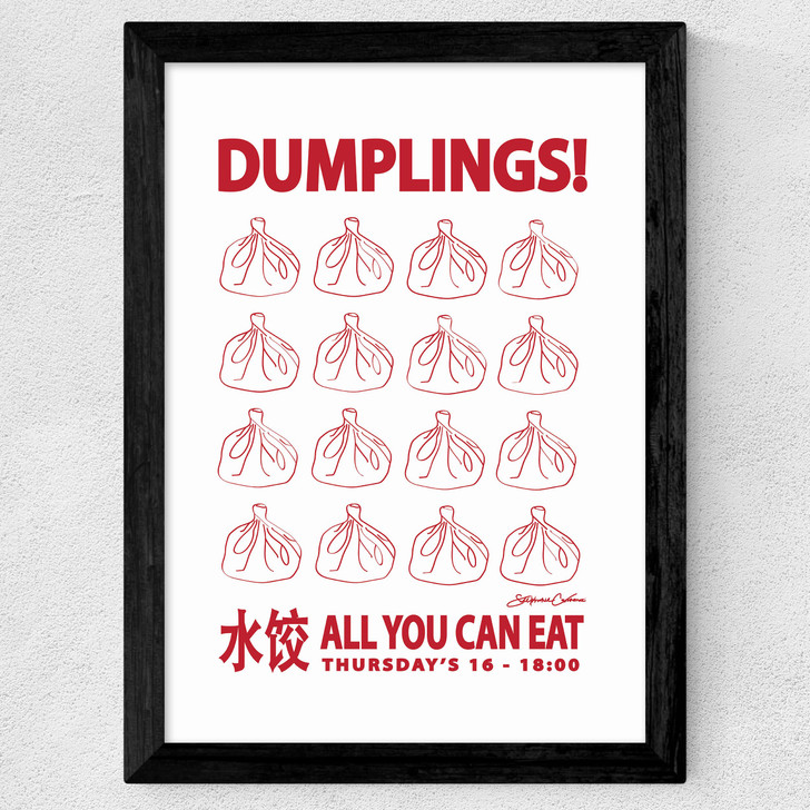 Dumplings Wide Black Frame Dumplings Wide Black Frame