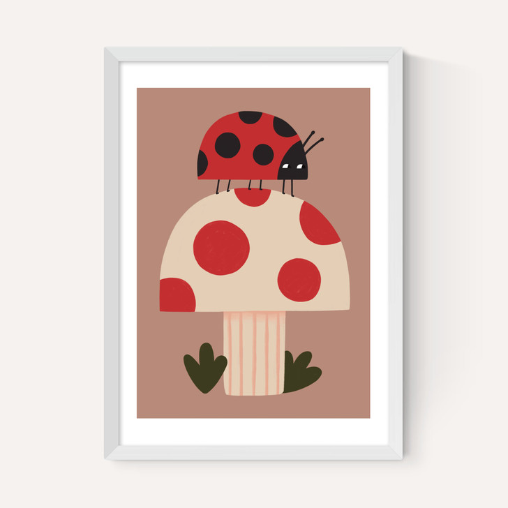 Ladybird And Mushroom