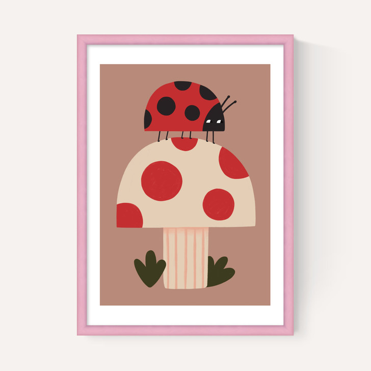 Ladybird And Mushroom