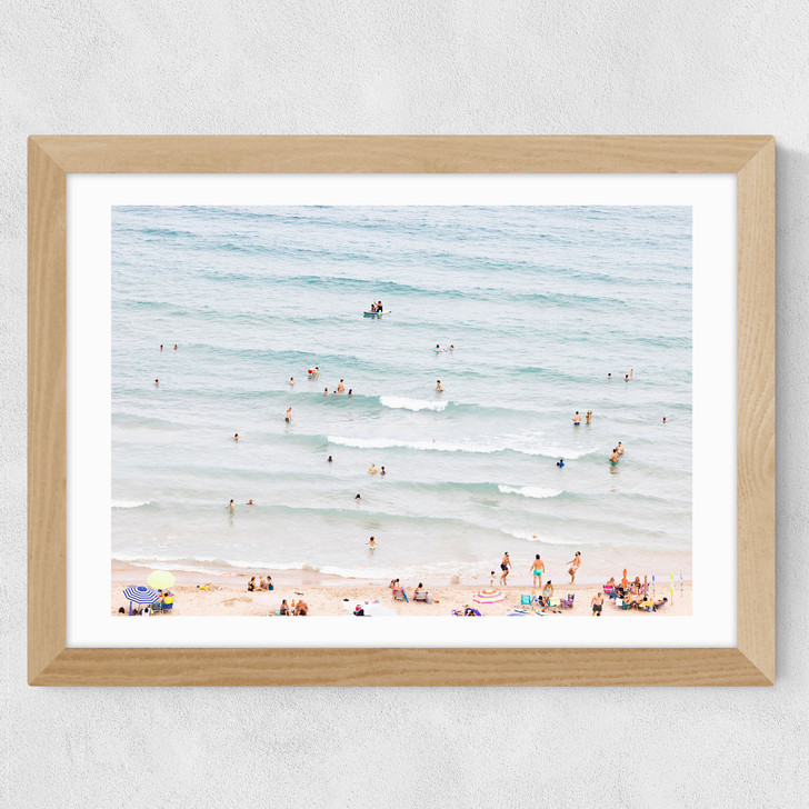 Beach Fun Wide Oak Frame