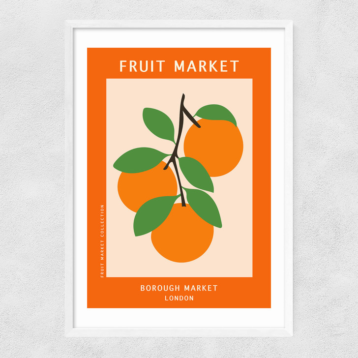 Borough Market II Narrow White Frame Borough Market II Narrow White Frame