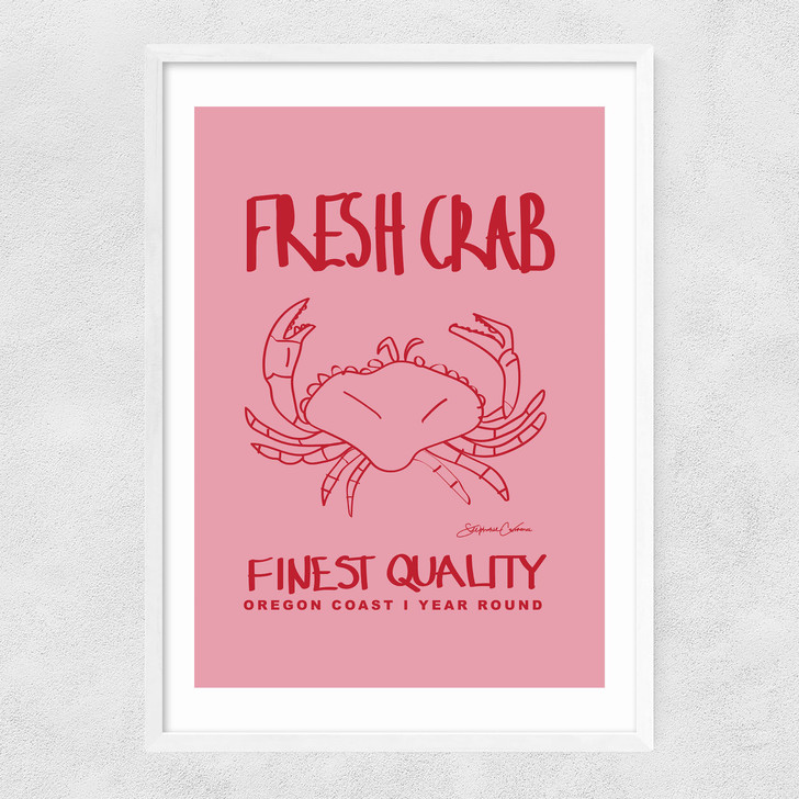 Fresh Crab Narrow White Frame