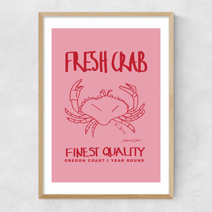 Fresh Crab Narrow Oak Frame