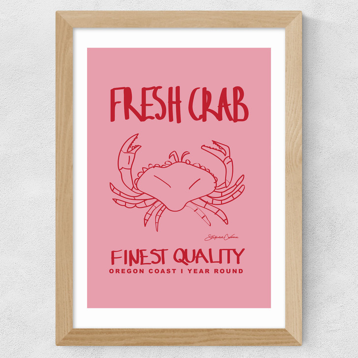 Fresh Crab Wide Oak Frame