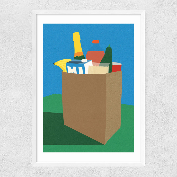 Weekly Grocery Haul Narrow White Frame Weekly Grocery Haul Narrow White Frame