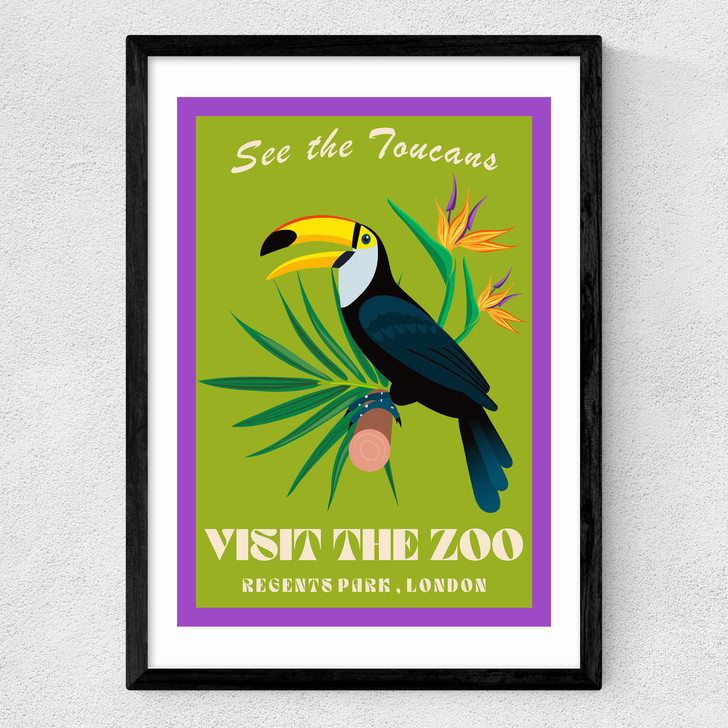 Zoo Toucan Medium Black Frame Zoo Toucan Medium Black Frame