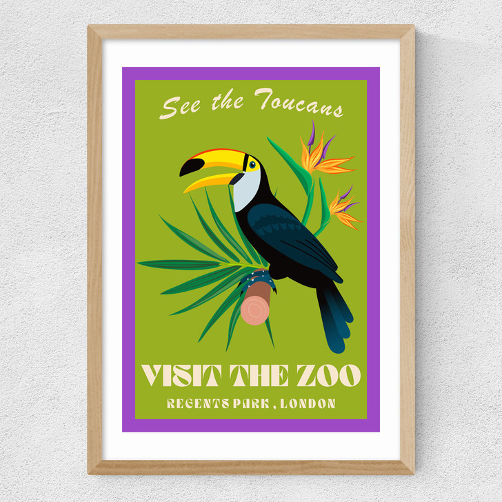 Zoo Toucan Medium Oak Frame Zoo Toucan Medium Oak Frame