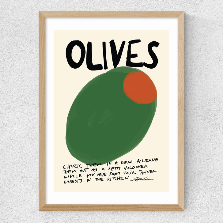 Olives Medium Oak Frame