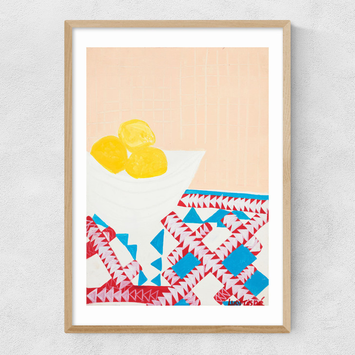 Lemon Bowl Narrow Oak Frame Lemon Bowl Narrow Oak Frame