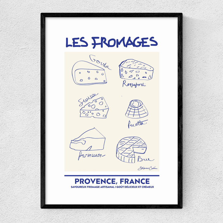 Les Fromages Narrow Black Frame Les Fromages Narrow Black Frame