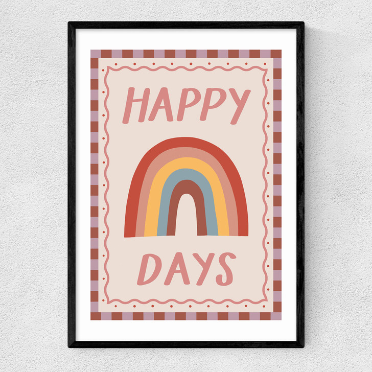 Happy Days Narrow Black Frame Happy Days Narrow Black Frame