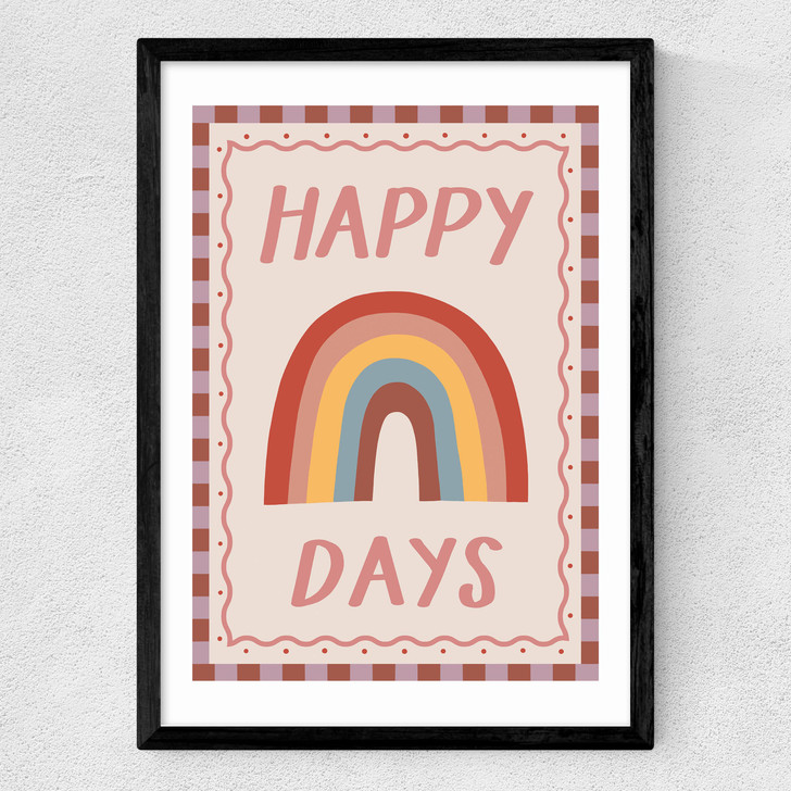 Happy Days Medium Black Frame Happy Days Medium Black Frame