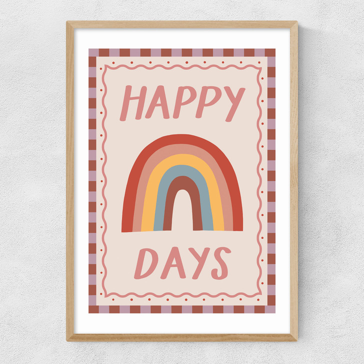 Happy Days Narrow Oak Frame Happy Days Narrow Oak Frame