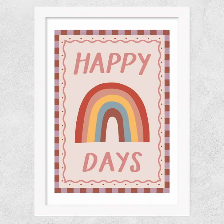 Happy Days Wide White Frame Happy Days Wide White Frame