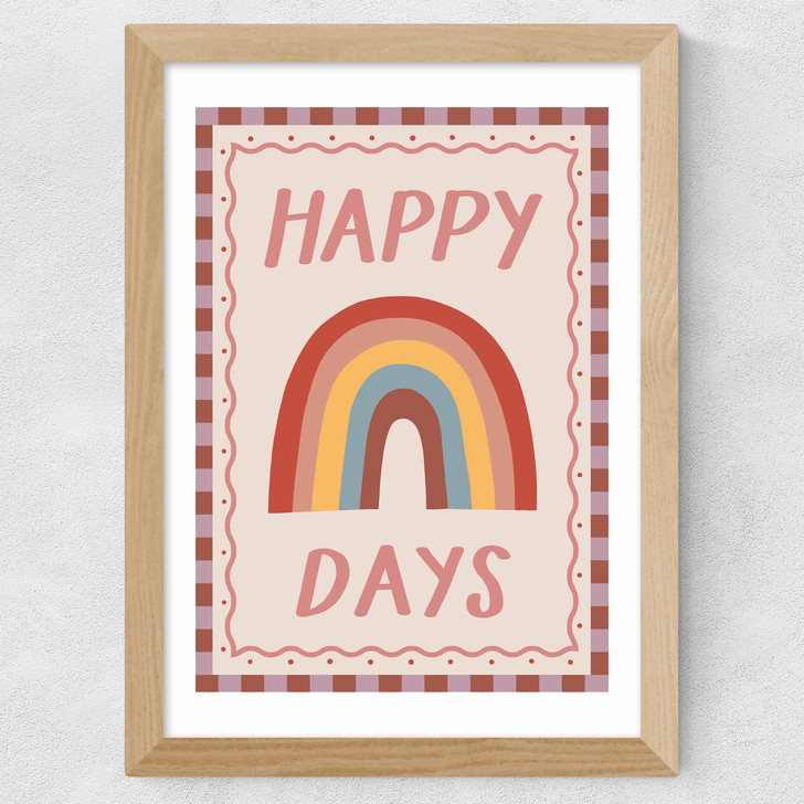 Happy Days Wide Oak Frame