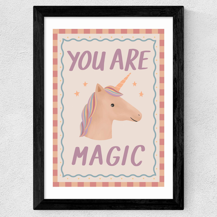 You Are Magic Wide Black Frame