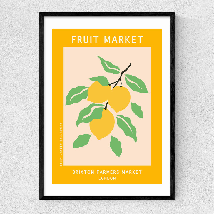 Brixton Farmers Market Narrow Black Frame Brixton Farmers Market Narrow Black Frame