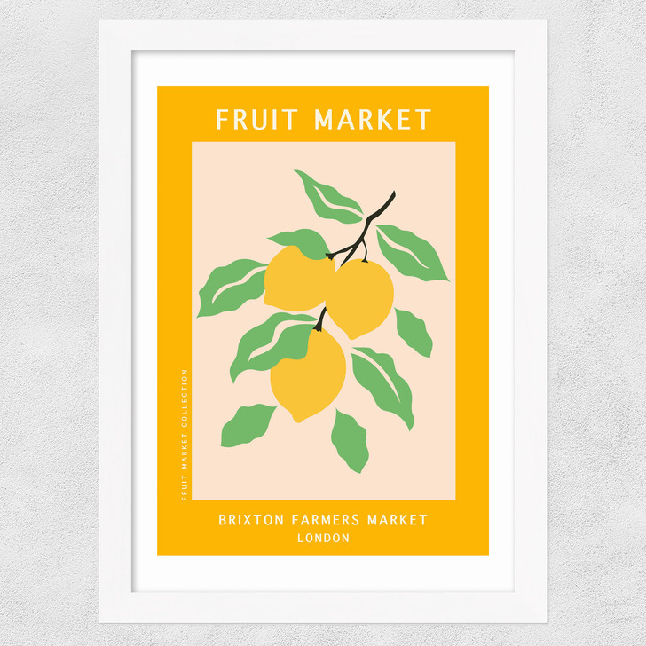 Brixton Farmers Market Wide White Frame