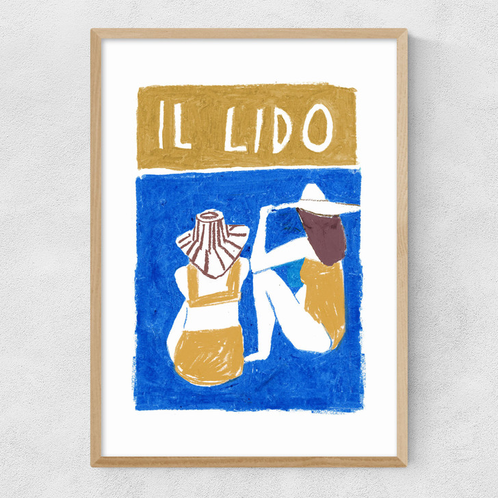 Il Lido Narrow Oak Frame Il Lido Narrow Oak Frame