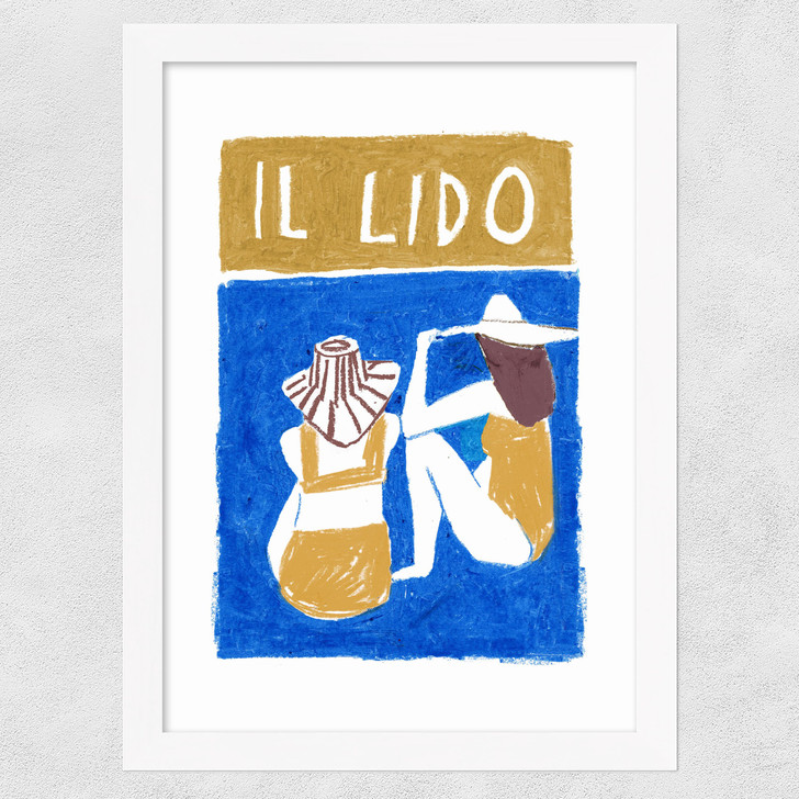 Il Lido Wide White Frame Il Lido Wide White Frame