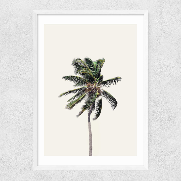 Palm Tree I Narrow White Frame Palm Tree I Narrow White Frame