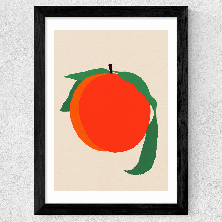Peach by Rosi Feist Wide Black Frame