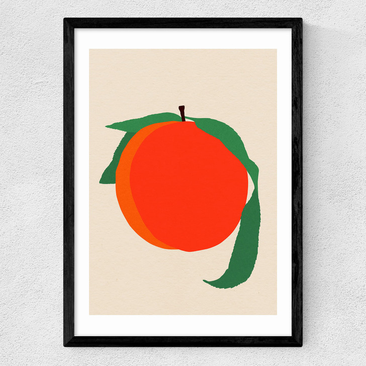 Peach by Rosi Feist Medium Black Frame