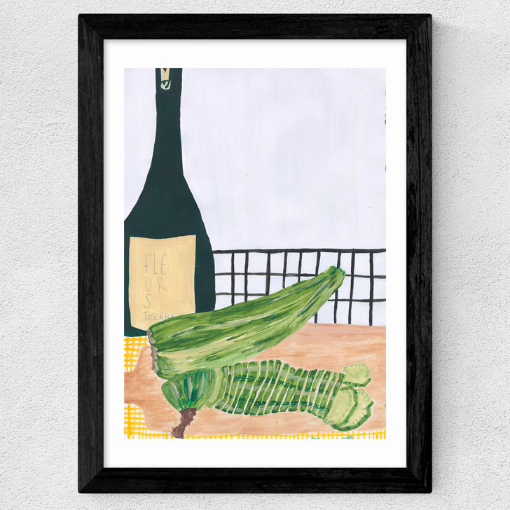 Zucchini by Lucy Muss Wide Black Frame