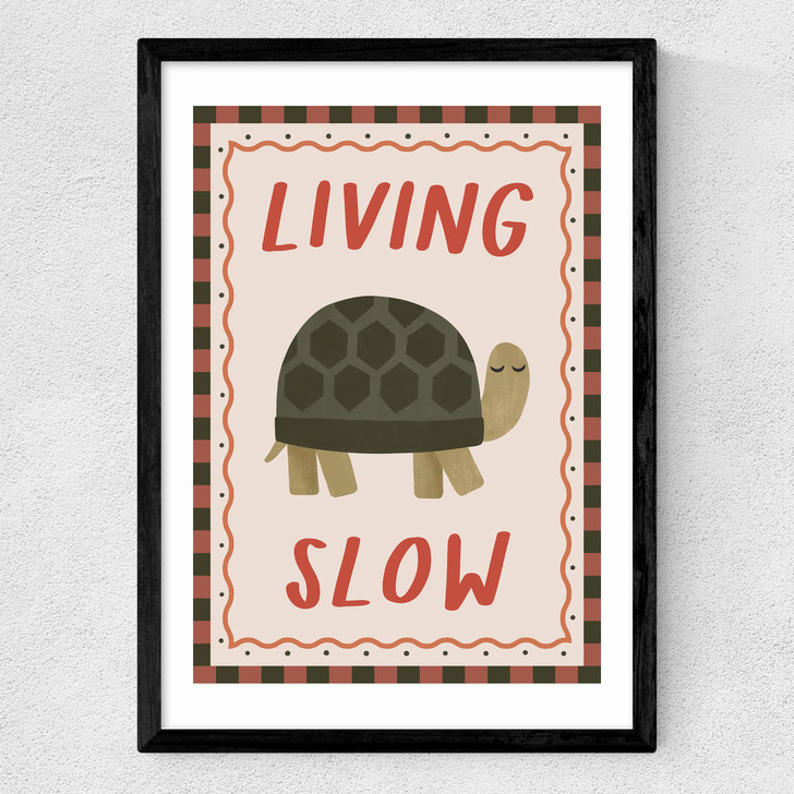 Living Slow Medium Black Frame