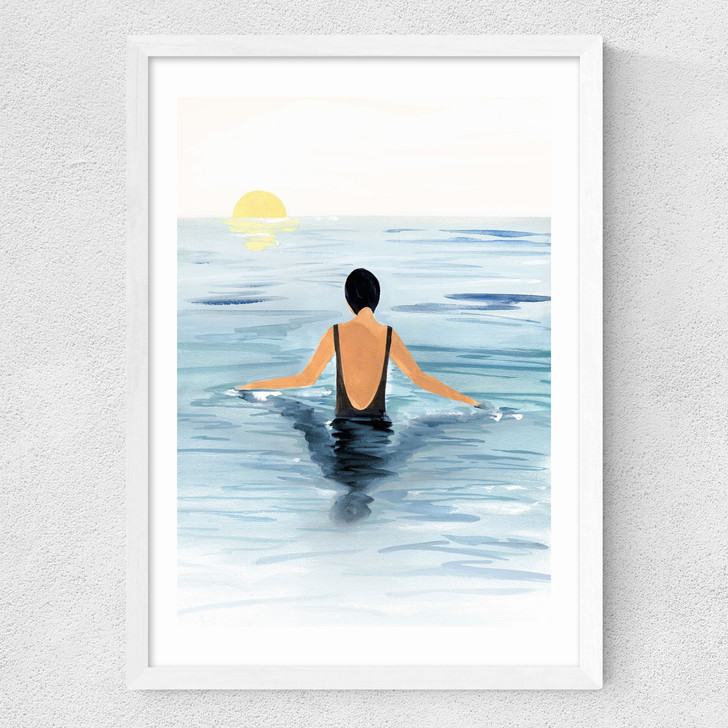 Swimmer Medium White Frame