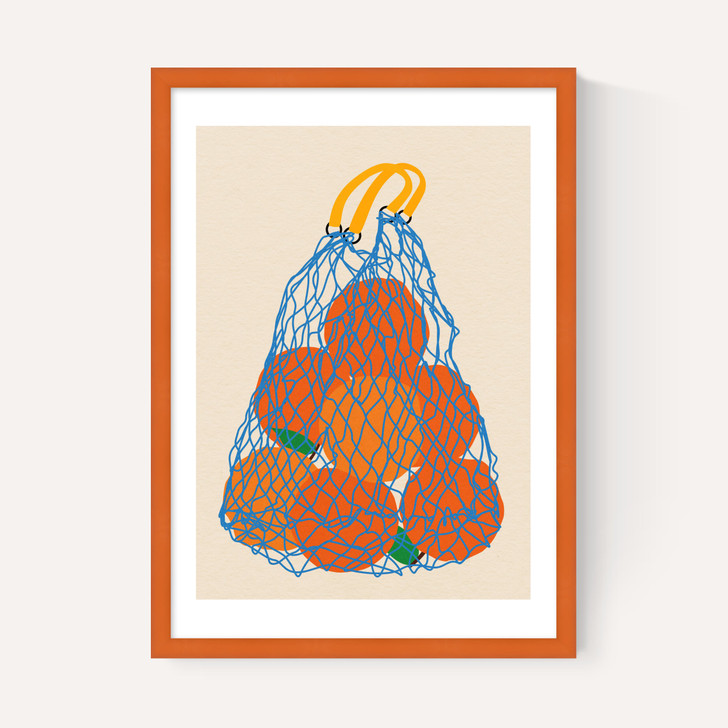Oranges In a Net Bag