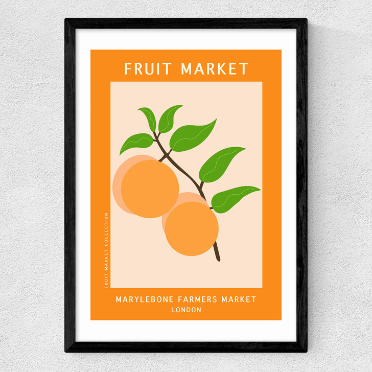 Marylebone Farmers Market Medium Black Frame